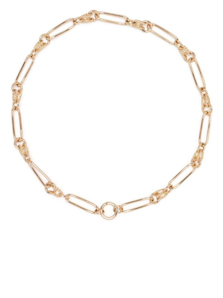 14k Yellow Gold Twist Link Chain Necklace