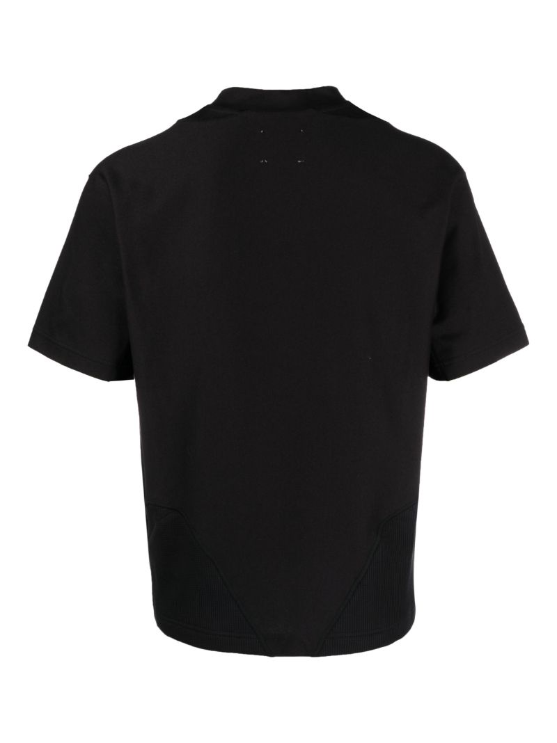 Black Contrast Panel T-shirt
