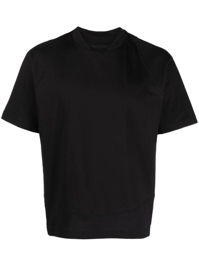 Black Contrast Panel T-shirt