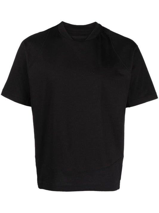 Black Contrast Panel T-shirt