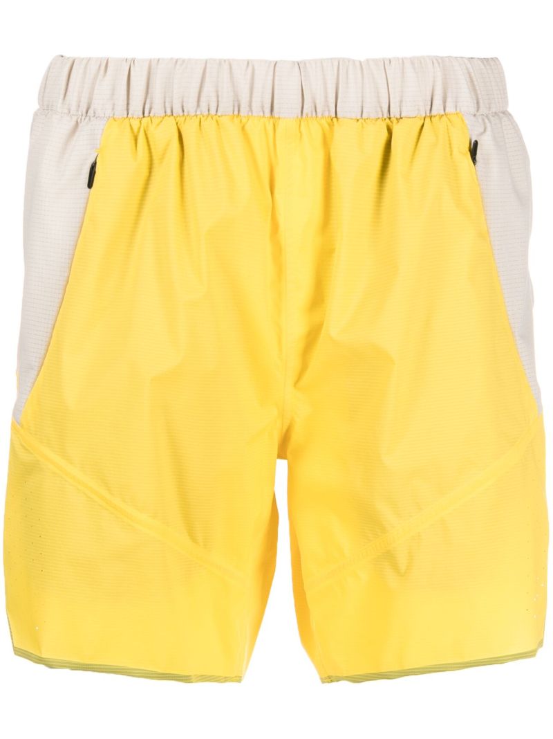 Yellow Breathable Elasticated Shorts