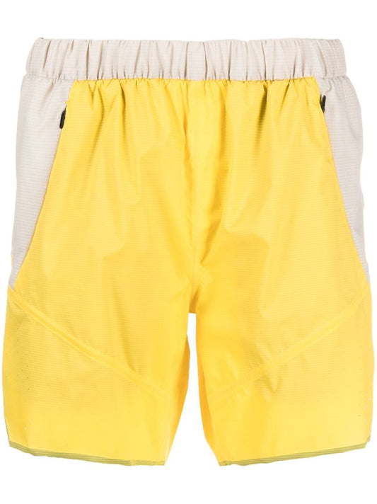 Yellow Breathable Elasticated Shorts