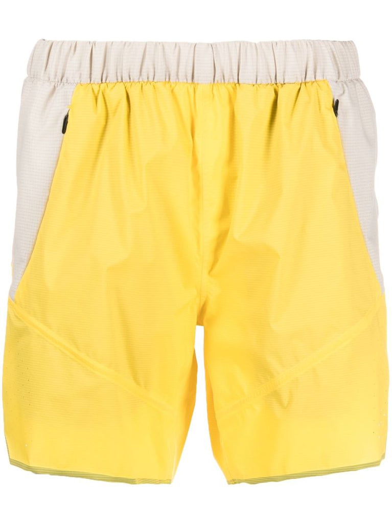 Yellow Breathable Elasticated Shorts