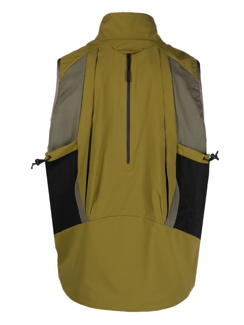 Green Backpack Zip-up Gilet