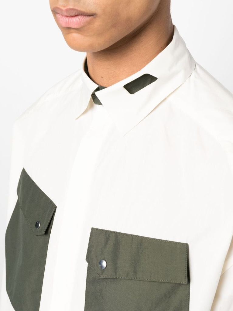 White Cauter Short-sleeve Shirt