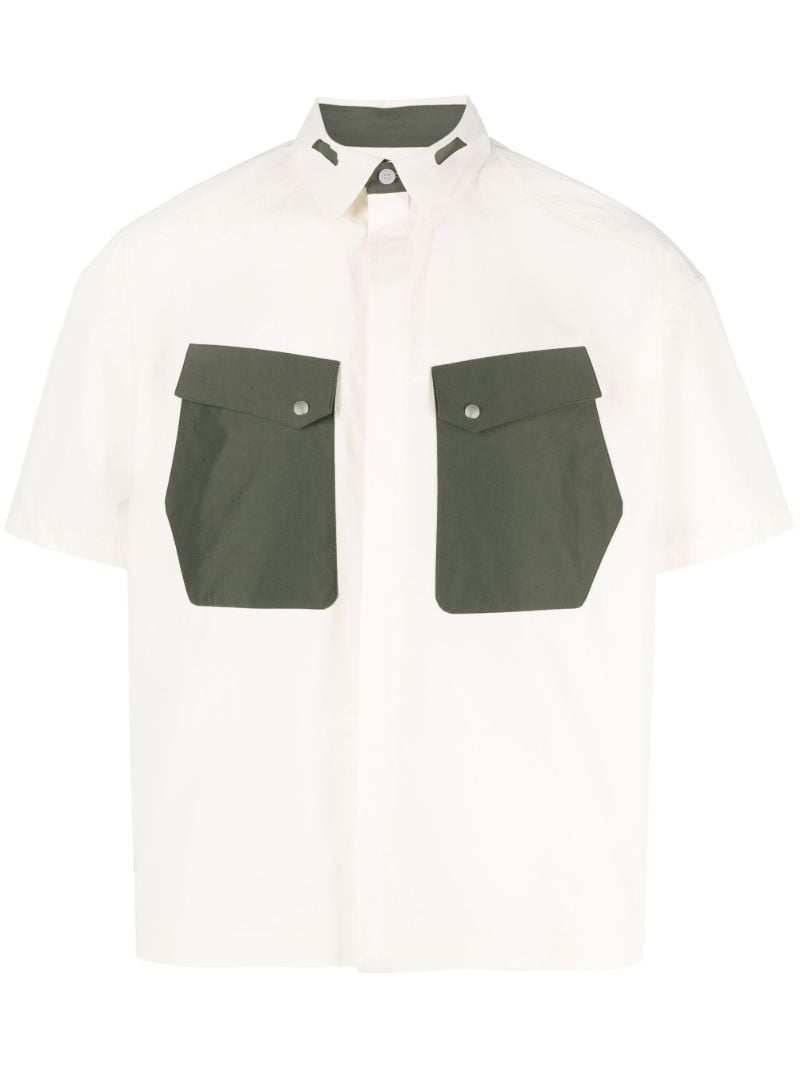 White Cauter Short-sleeve Shirt