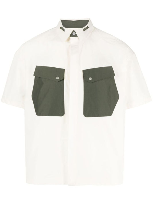 White Cauter Short-sleeve Shirt