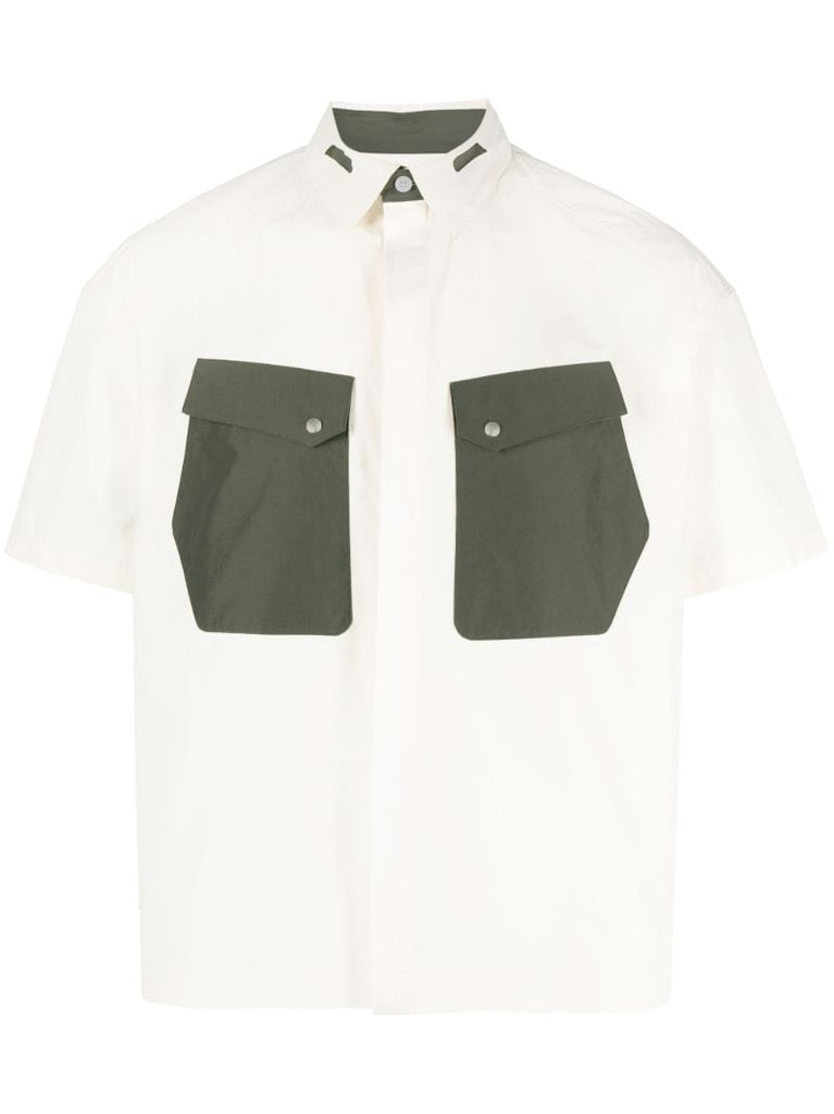 White Cauter Short-sleeve Shirt