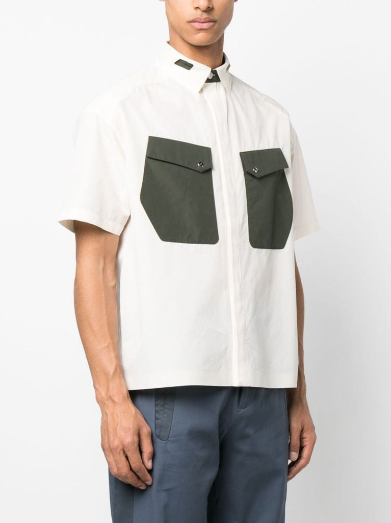 White Cauter Short-sleeve Shirt