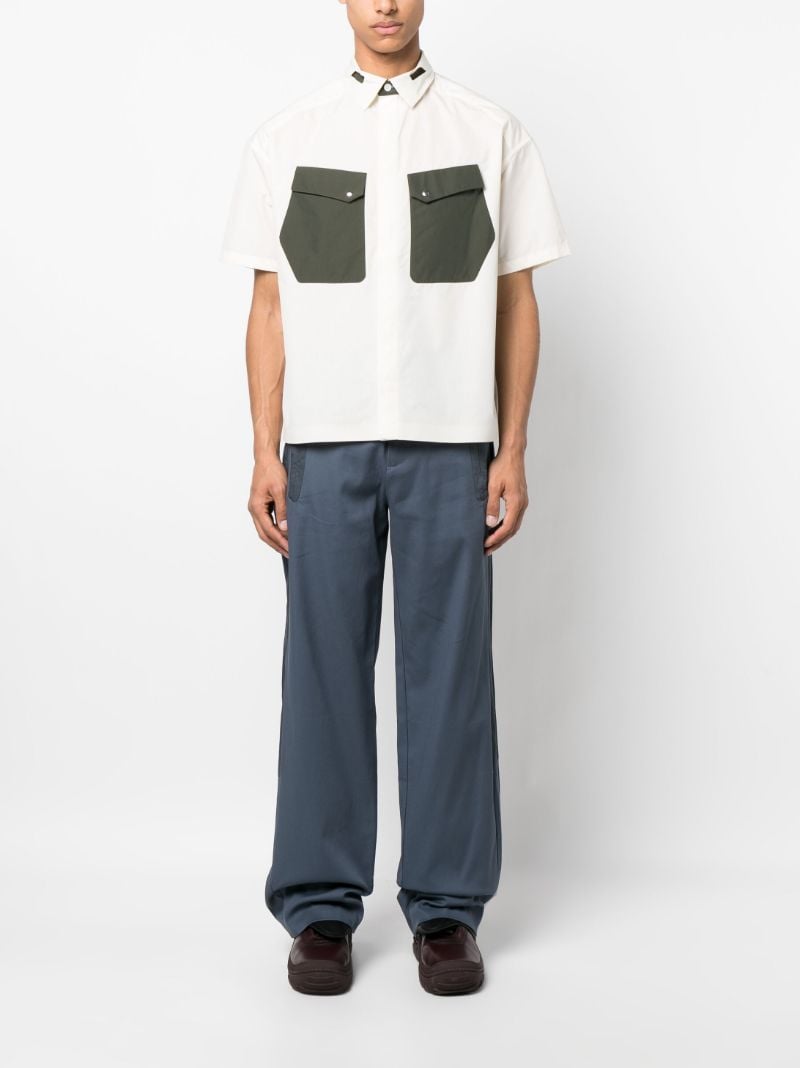 White Cauter Short-sleeve Shirt