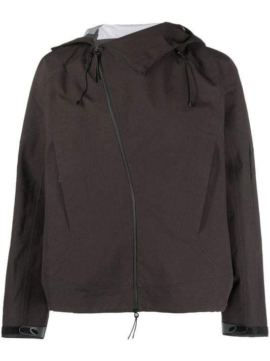Brown Torrent Hooded Jacket