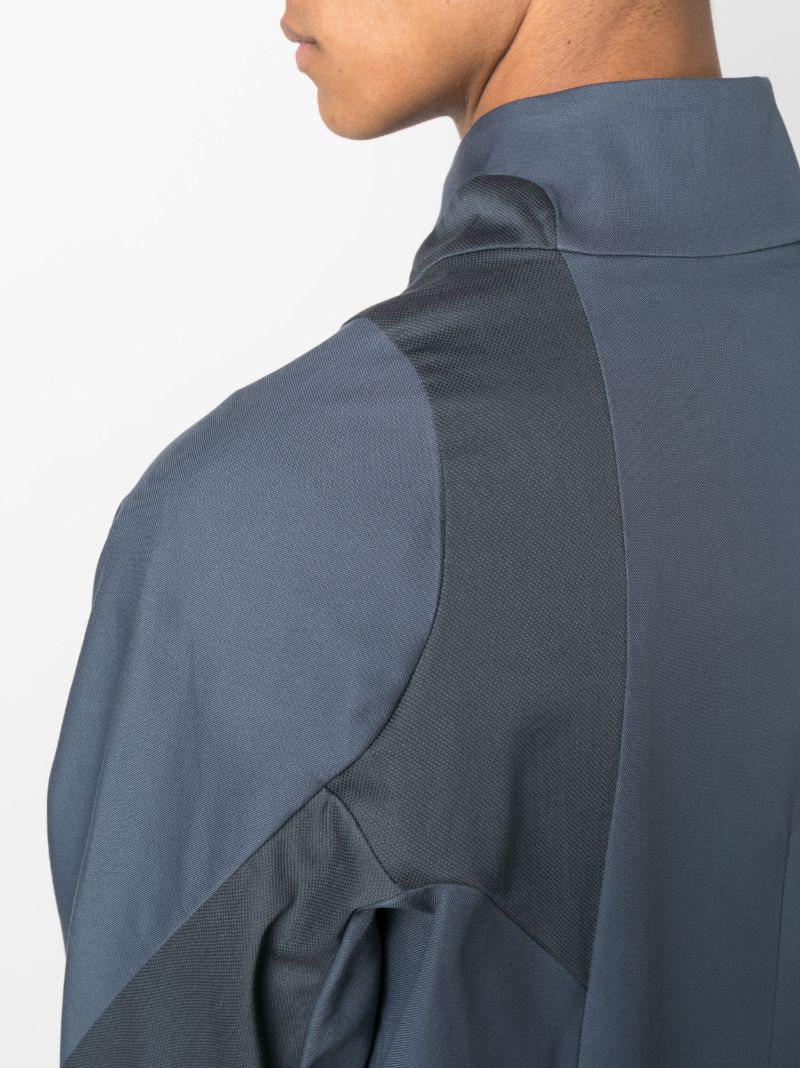 Blue Split Trench Coat