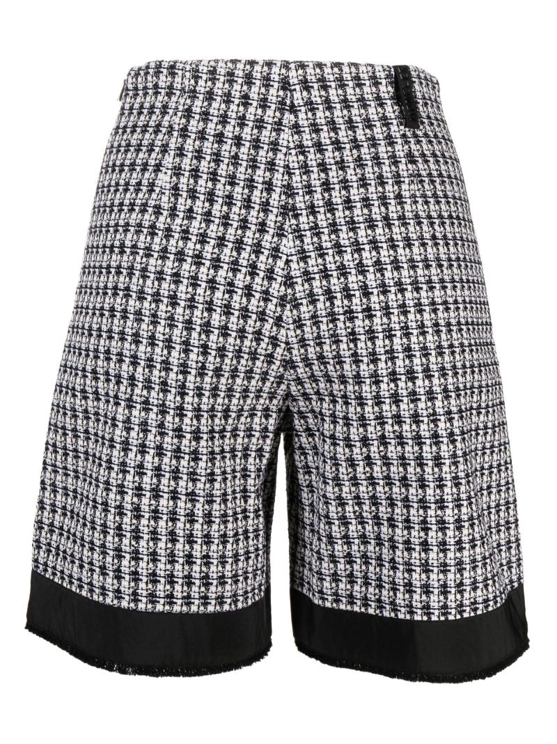 Black Tweed Tailored Shorts