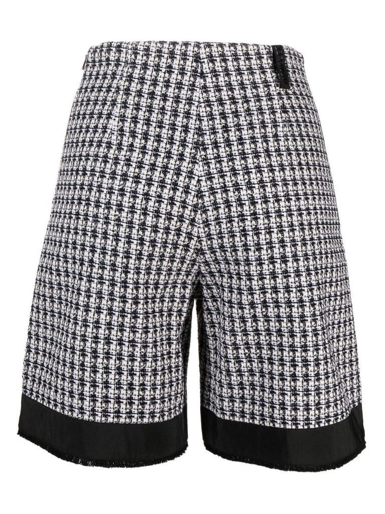 Black Tweed Tailored Shorts