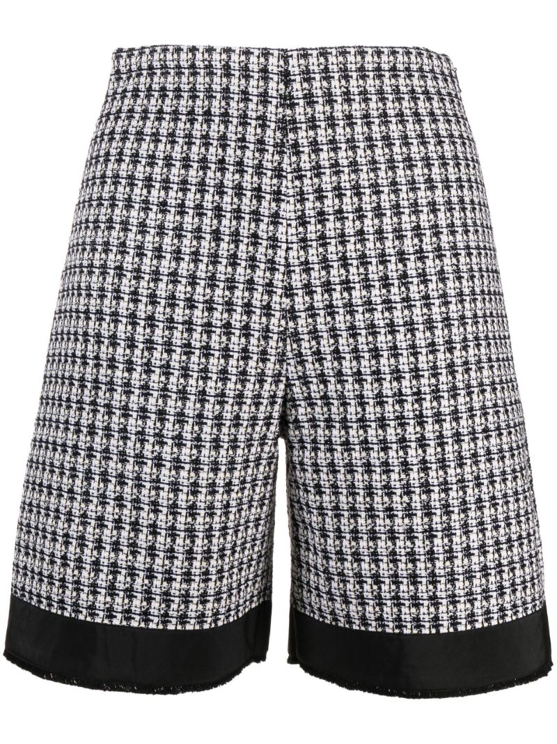 Black Tweed Tailored Shorts