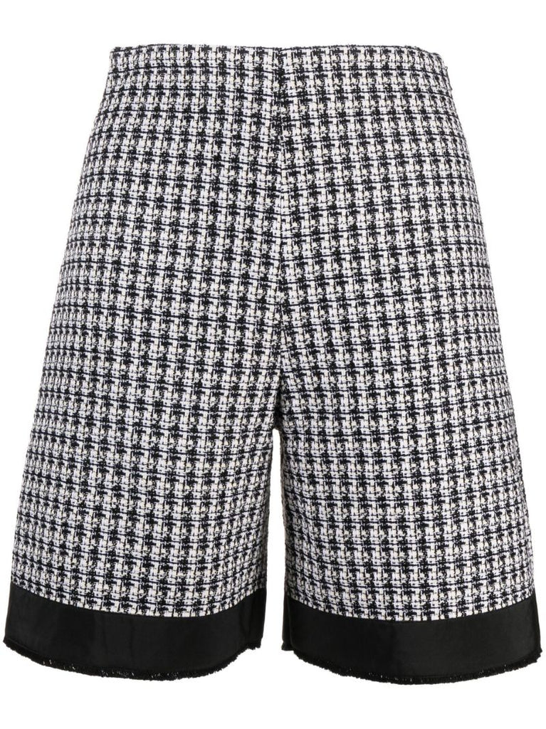 Black Tweed Tailored Shorts