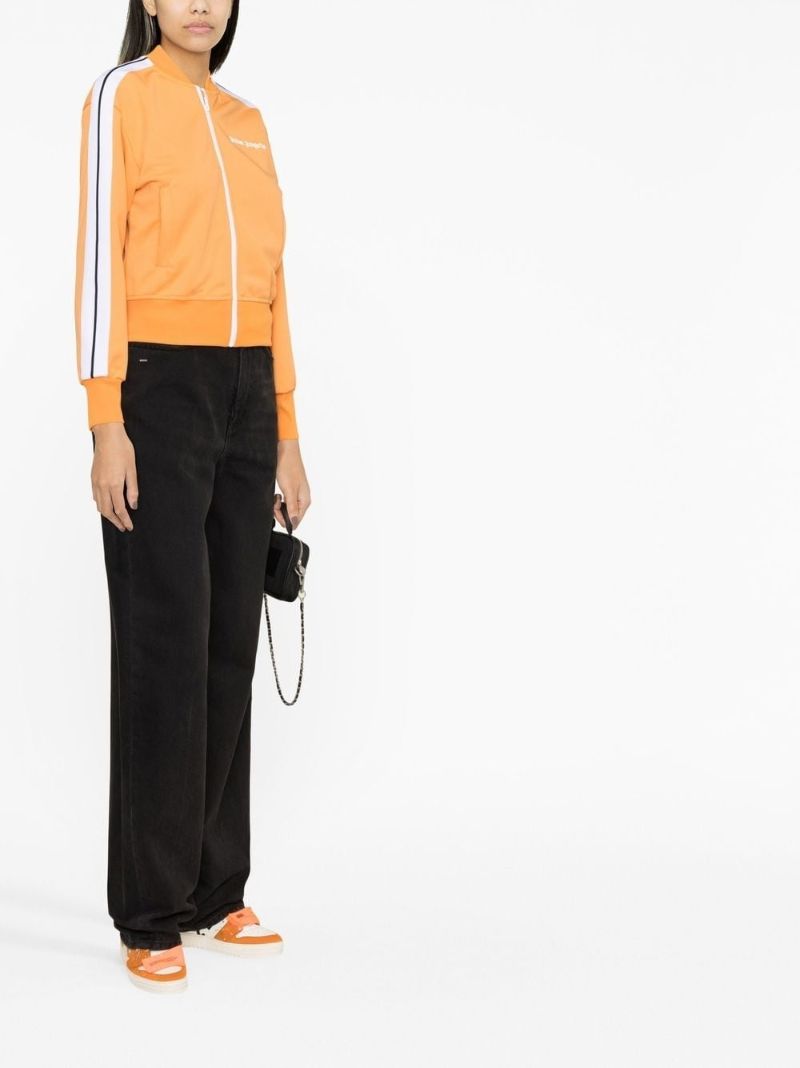 Orange Logo Print Track Jacket
