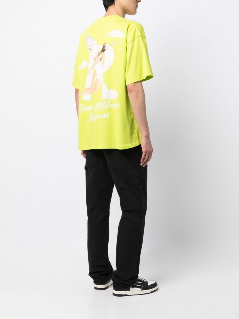 Green Graphic Print T-shirt