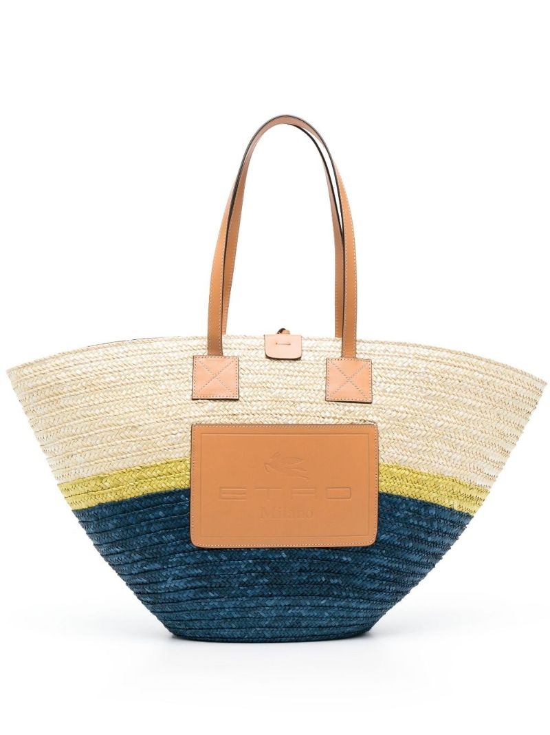Neutral Raffia Beach Bag