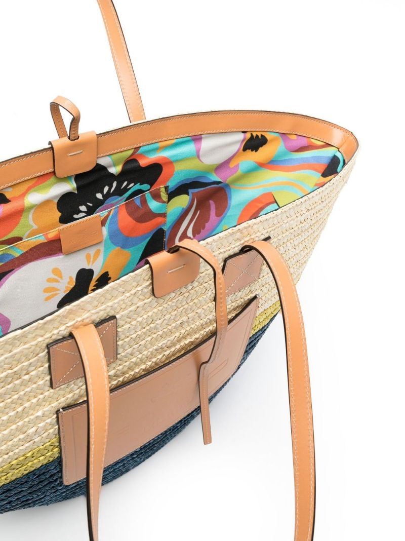 Neutral Raffia Beach Bag