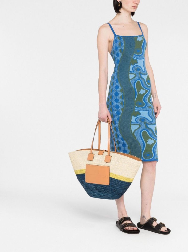 Neutral Raffia Beach Bag