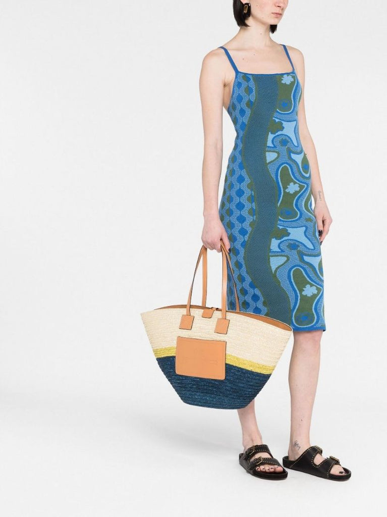 Neutral Raffia Beach Bag