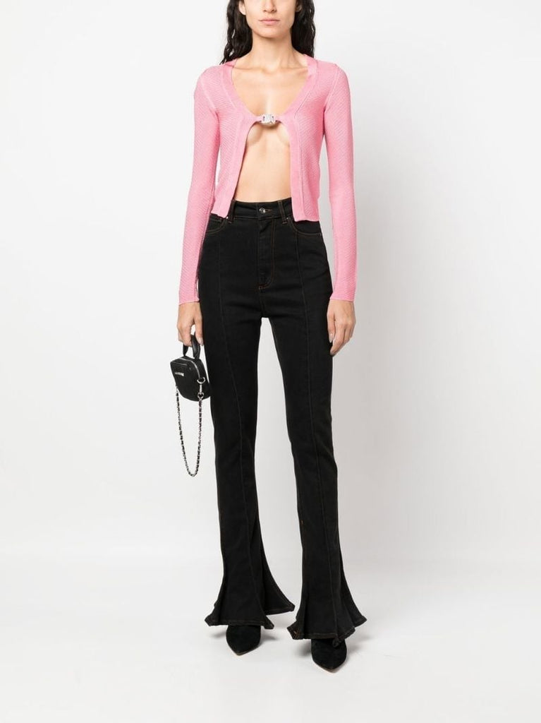 Pink Buckle Detail Cardigan