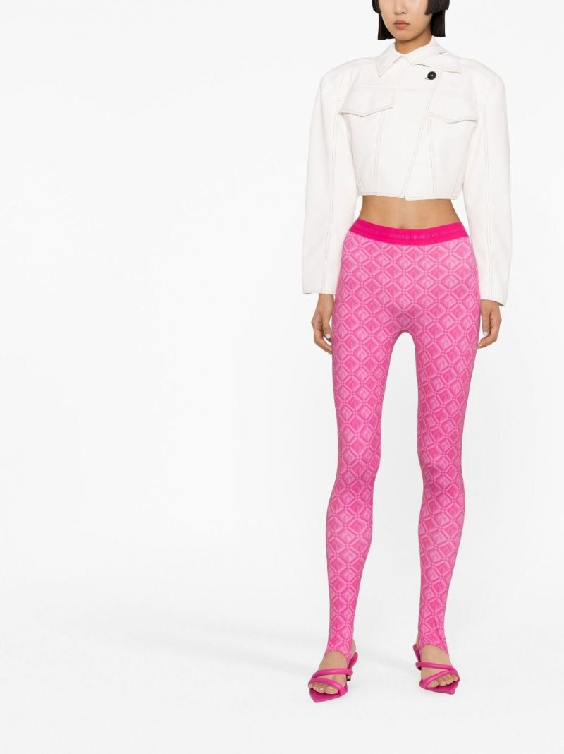 Pink Moon Diamant Fuseaux Leggings