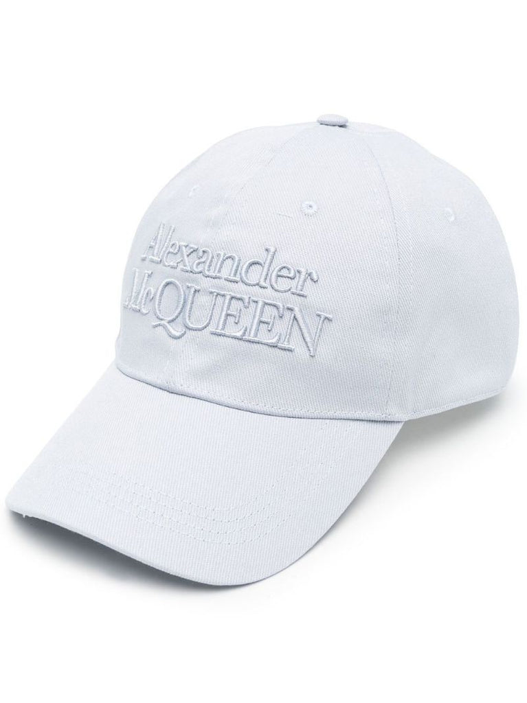 Blue Embroidered Logo Baseball Cap