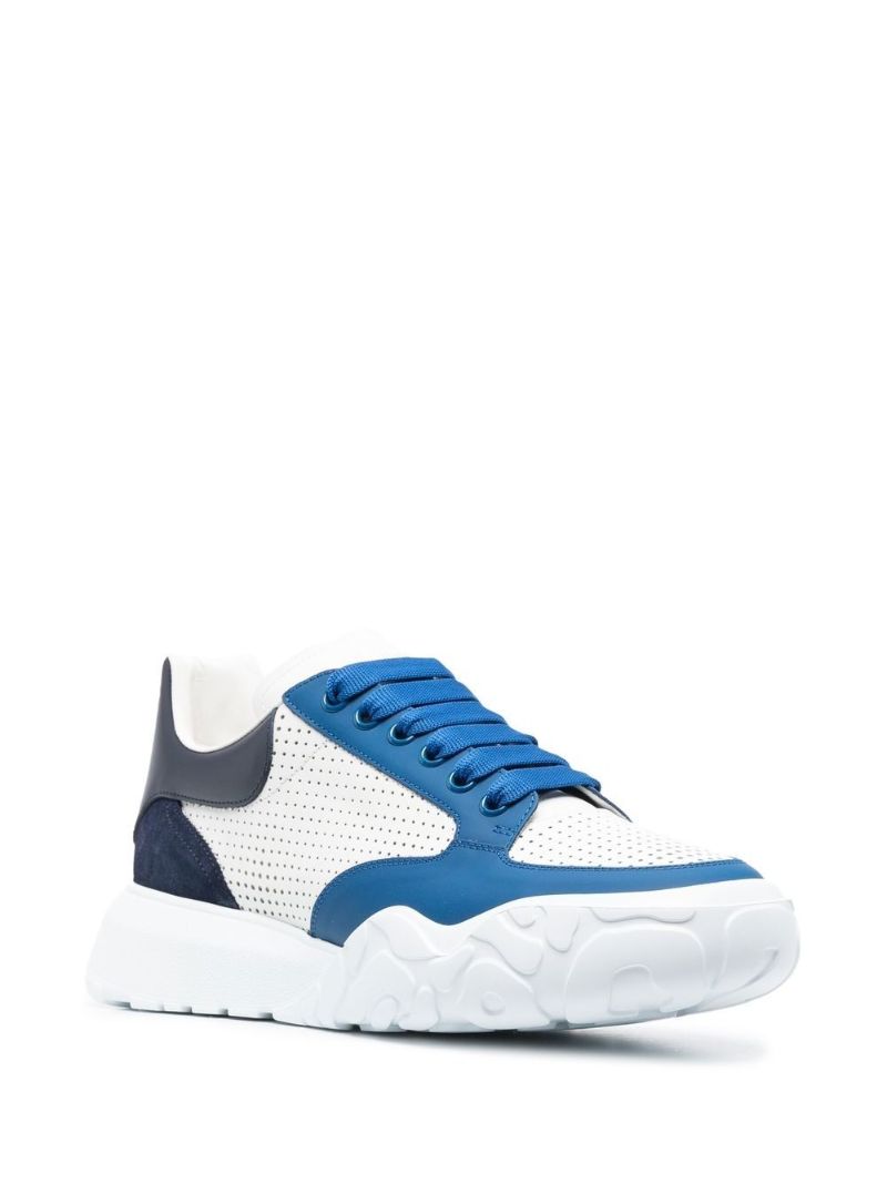 Blue Court Leather Sneakers