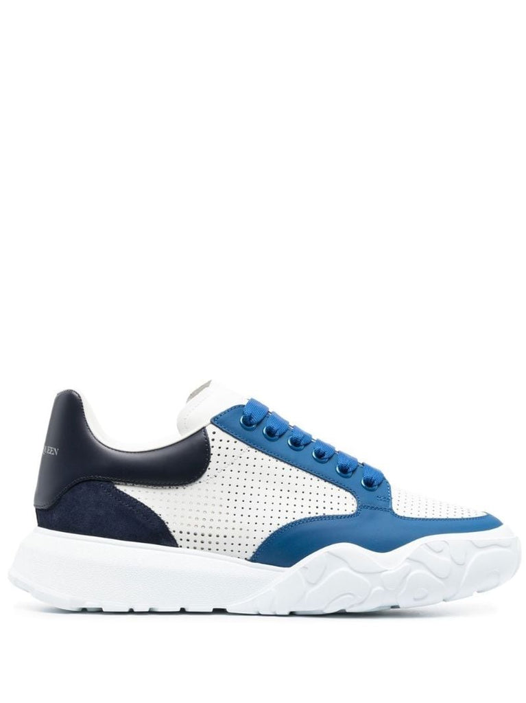 Blue Court Leather Sneakers