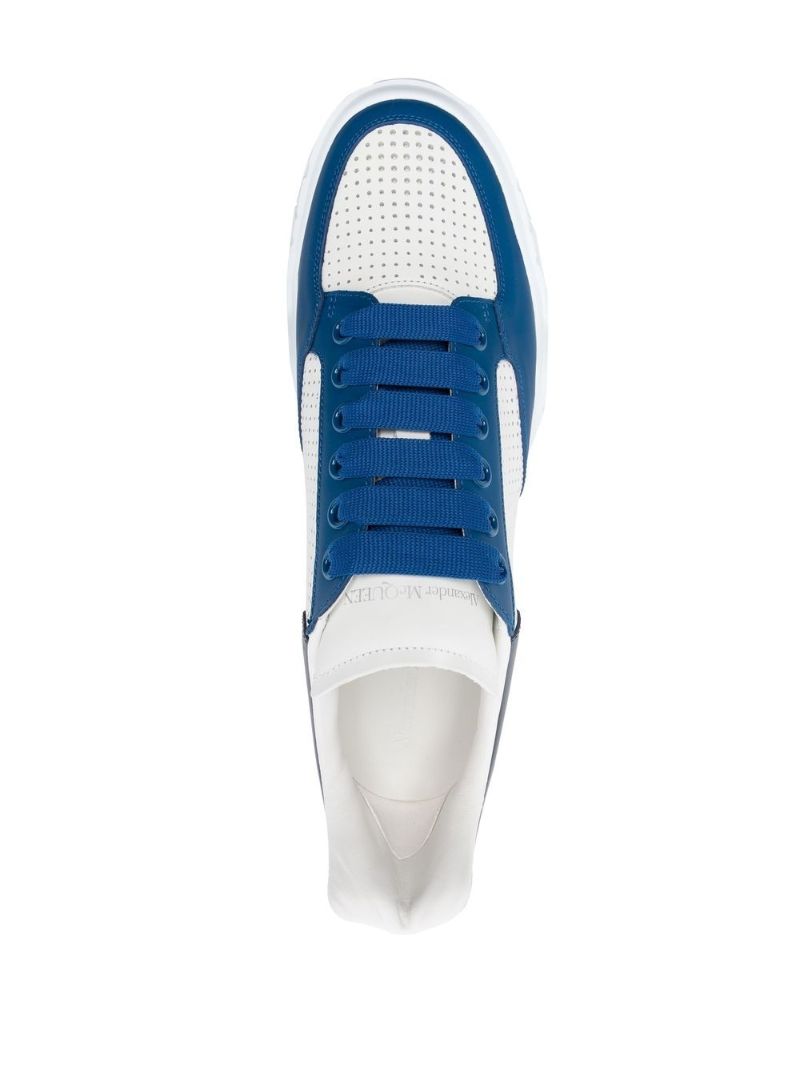 Blue Court Leather Sneakers