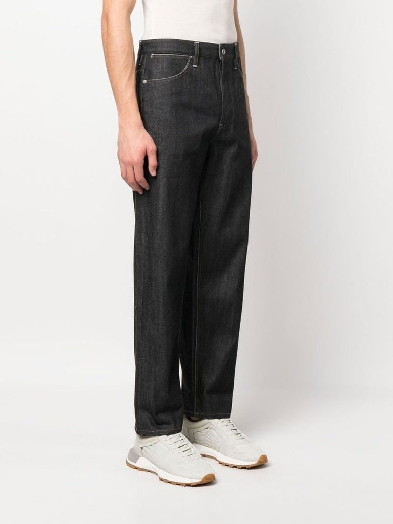 Blue Straight-leg Jeans
