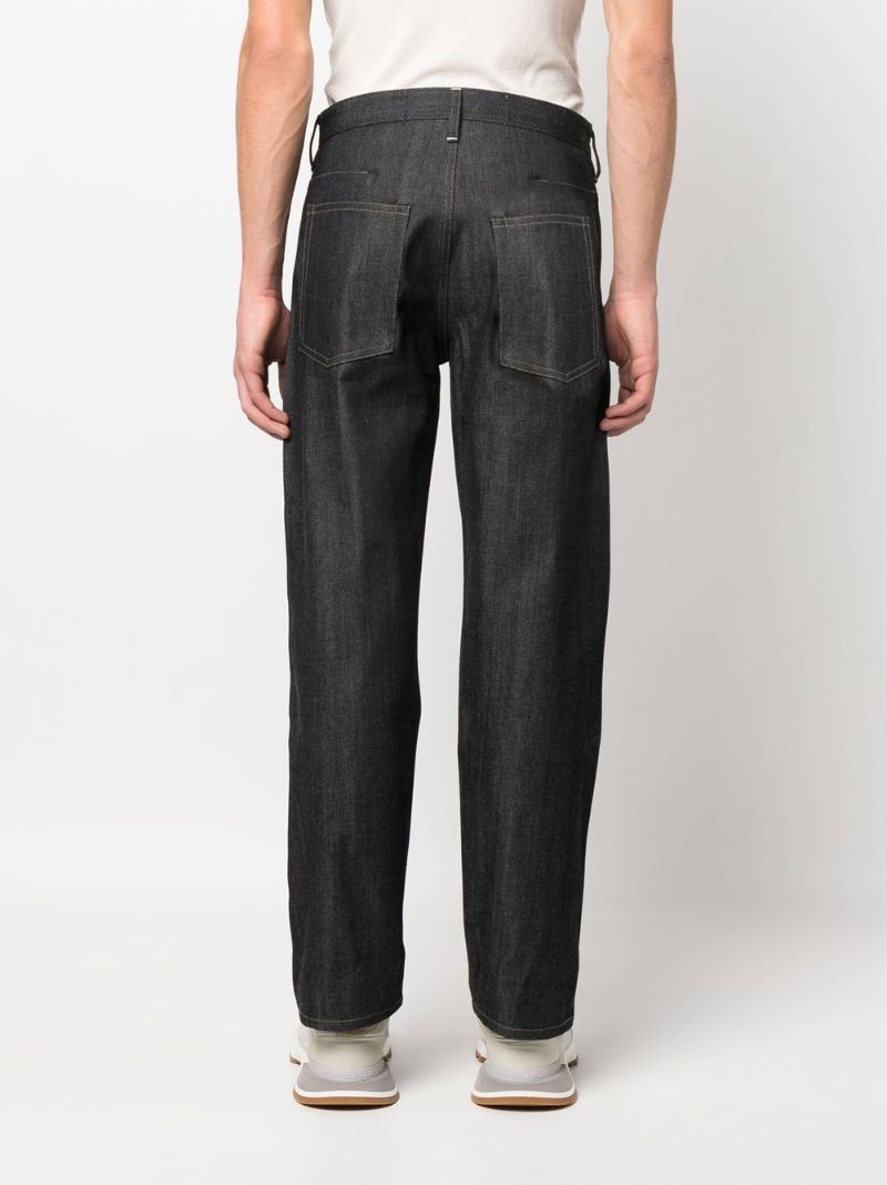 Blue Straight-leg Jeans