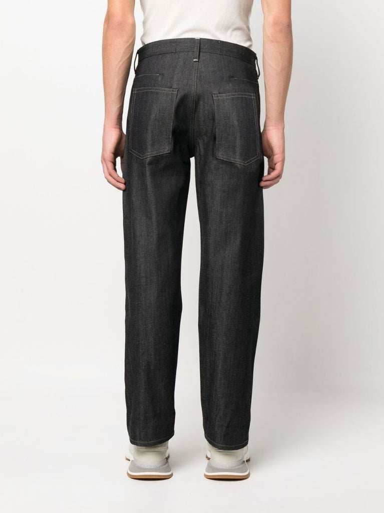 Blue Straight-leg Jeans