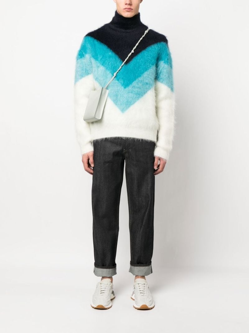 Blue Straight-leg Jeans