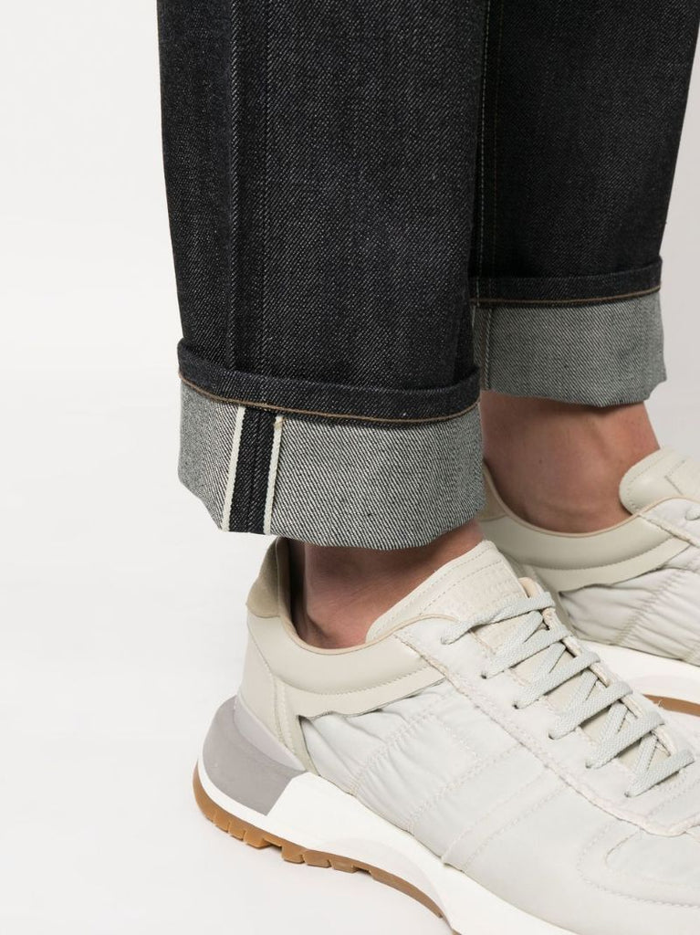 Blue Straight-leg Jeans