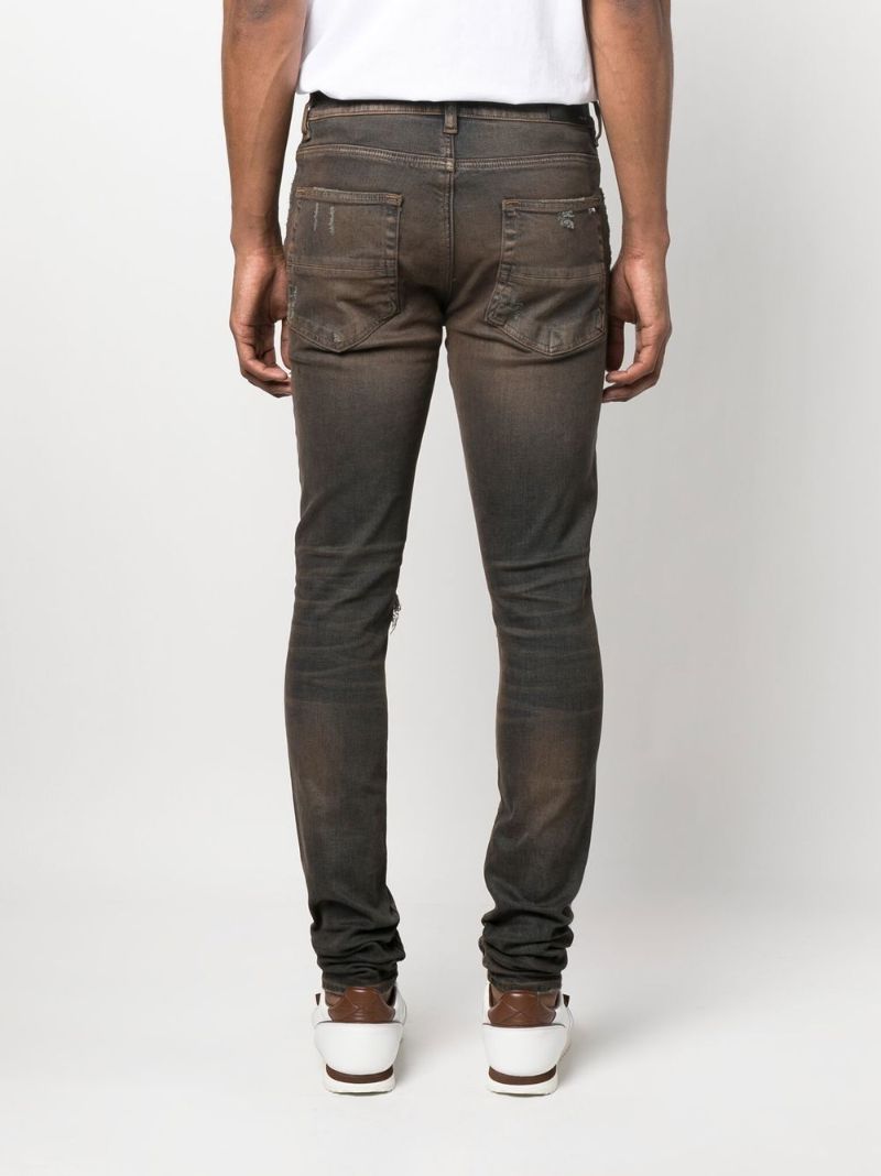 Blue Mx1 Ripped Skinny Jeans