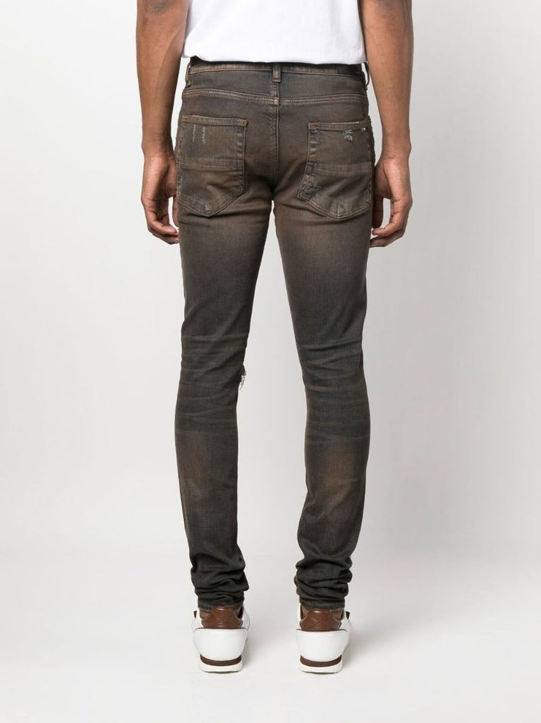 Blue Mx1 Ripped Skinny Jeans