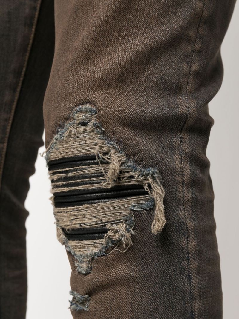 Blue Mx1 Ripped Skinny Jeans