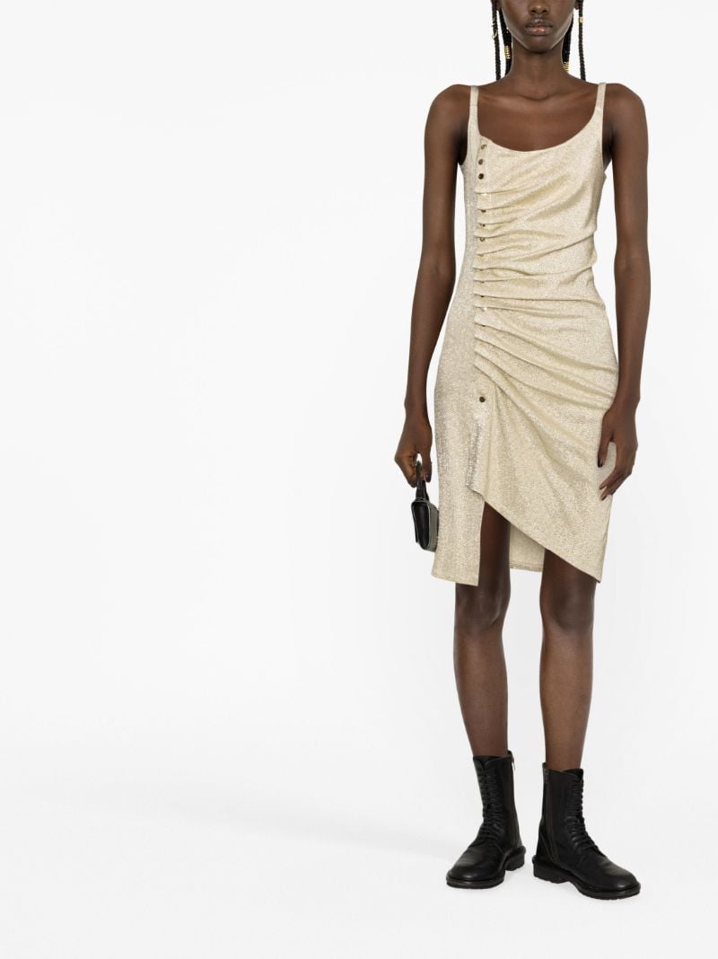 Gold Metallic Sleeveless Dress