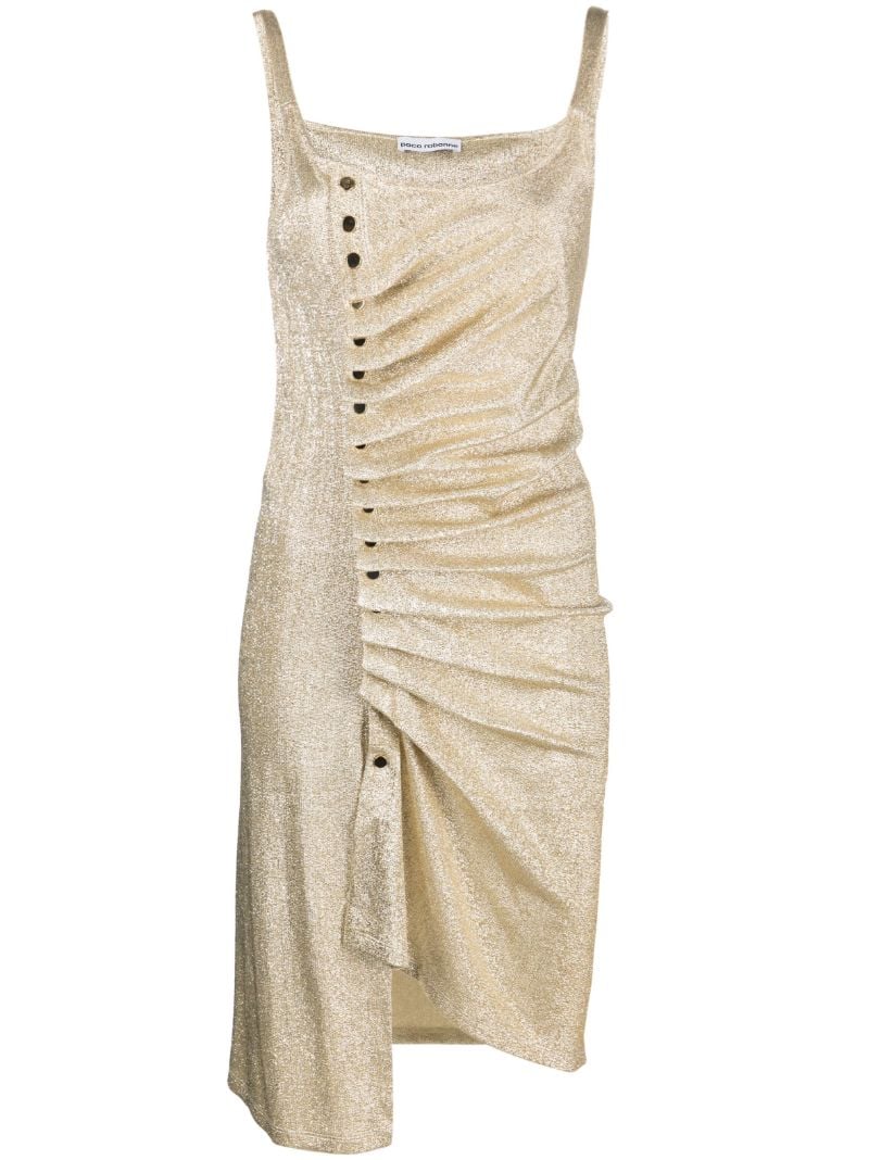 Gold Metallic Sleeveless Dress