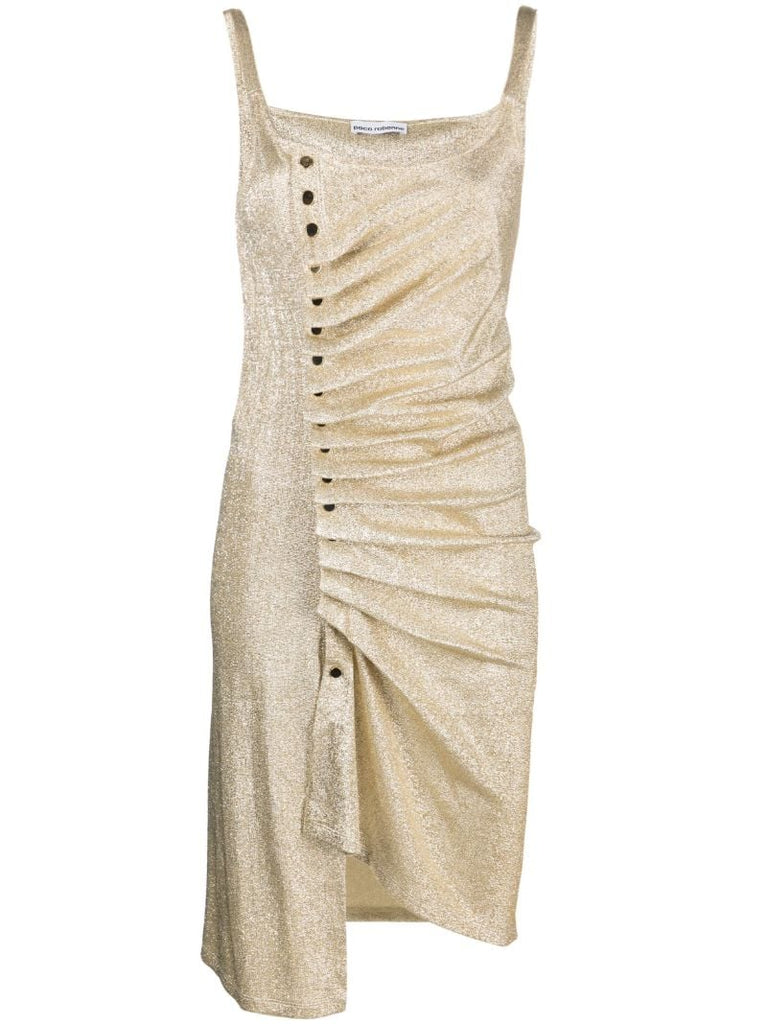 Gold Metallic Sleeveless Dress