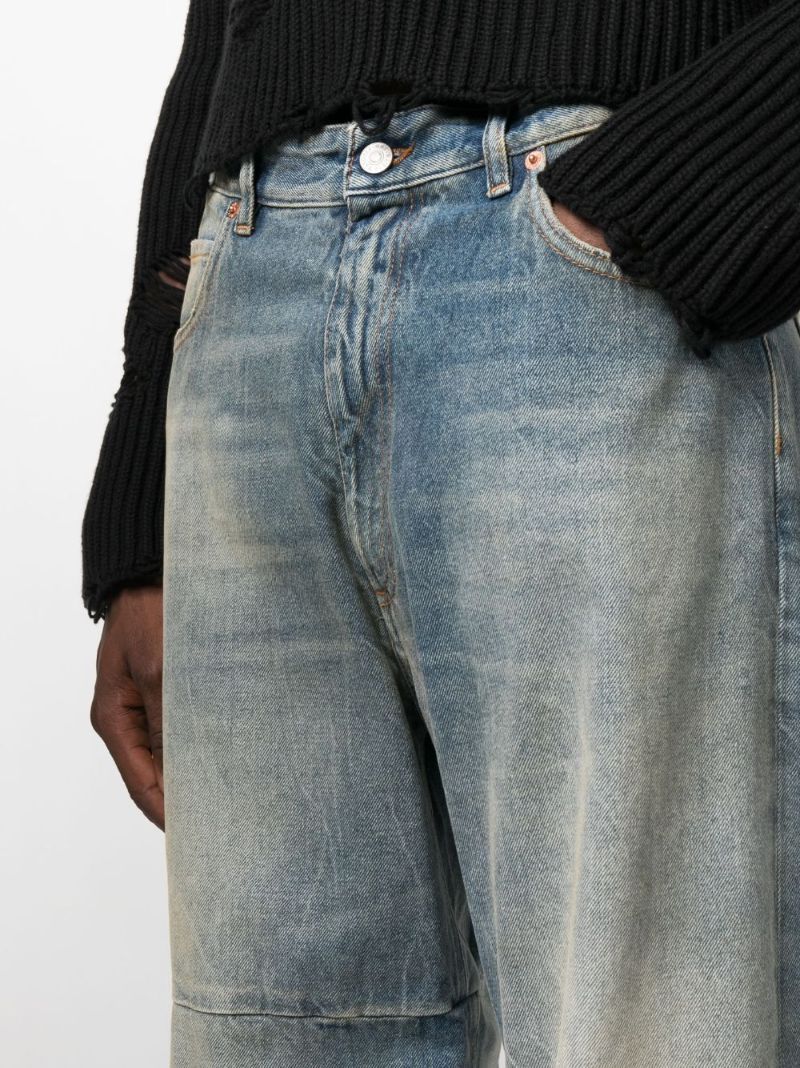 Blue Straight-leg Jeans