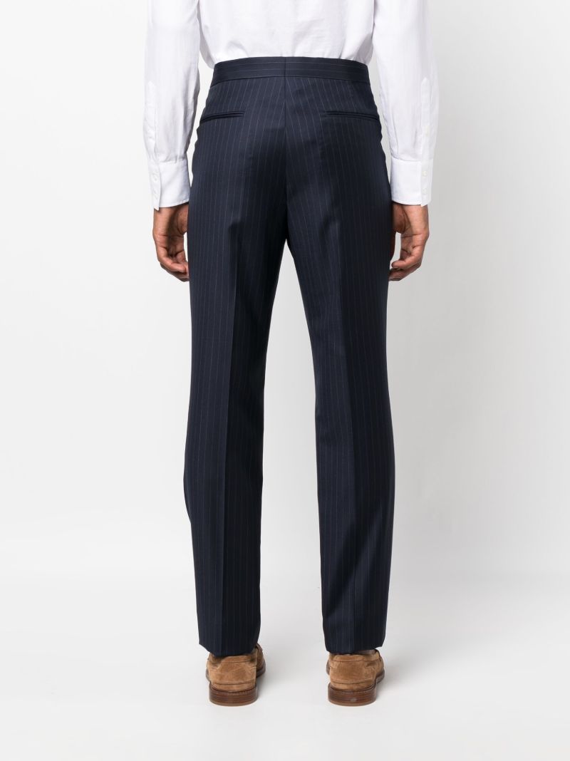 Blue Pinstripe Tailored Trousers