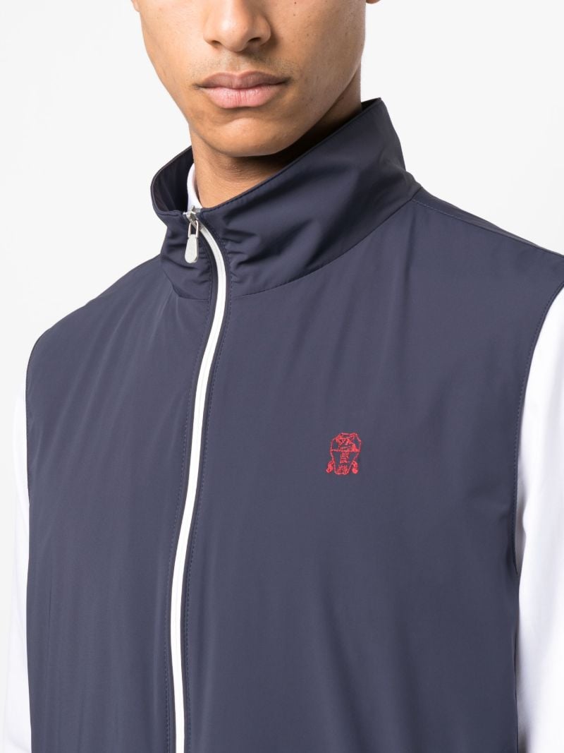 Blue Zip-up Waistcoat