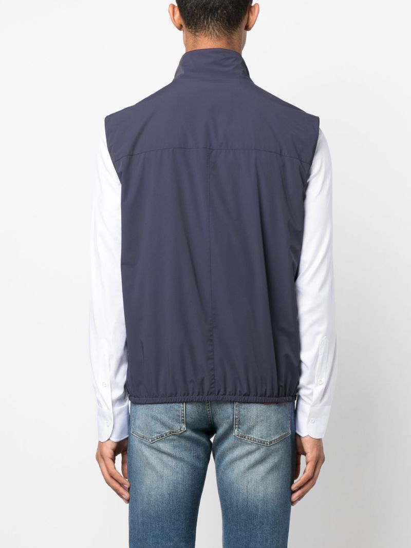 Blue Zip-up Waistcoat