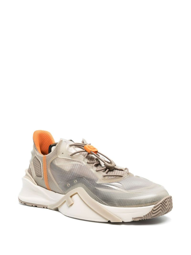 Neutral Fendi Flow Panelled Runner Sneakers