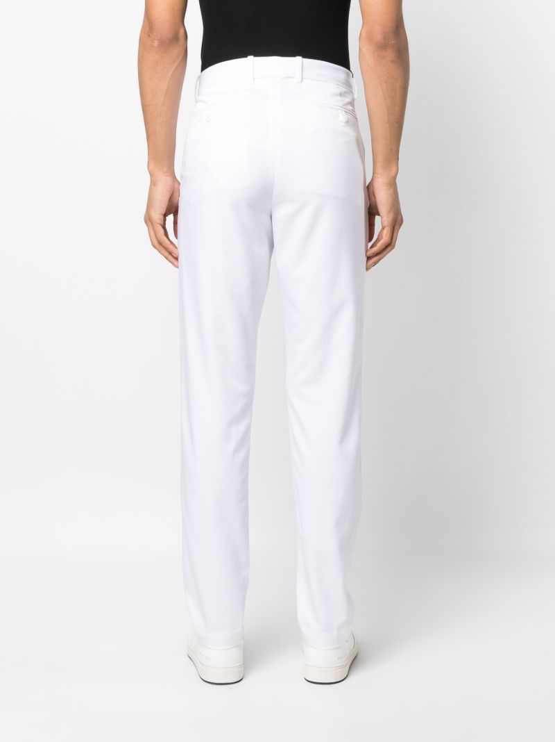 White Tailored Slim-fit Trousers