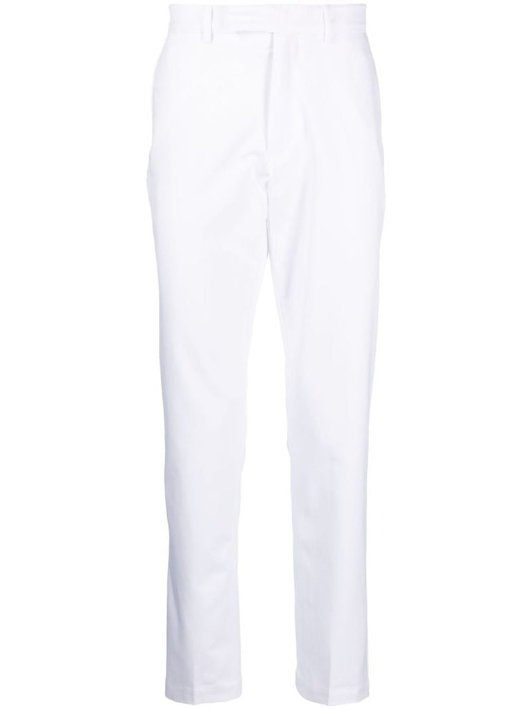 White Tailored Slim-fit Trousers